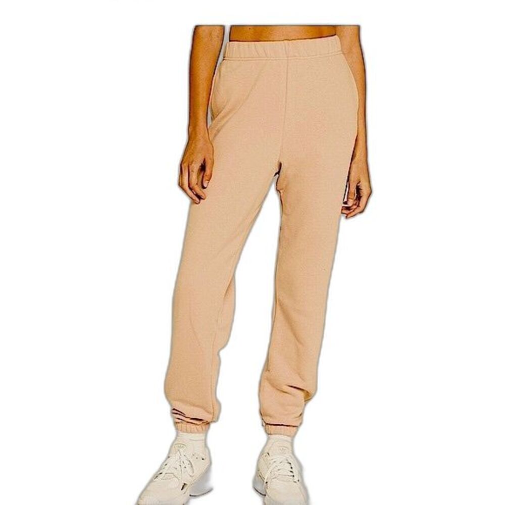 RSQ Women's Peachy-Pink Cotton Fleece Jogger Sweatpants Size S